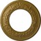 Ekena Millwork Salem Ceiling Medallion (Fits Canopies up to 7 1/8"), Hnd-Painted Gold, 13 1/4"OD x 7 1/8"ID x 7/8"P CM13SAGLS - alternate 1